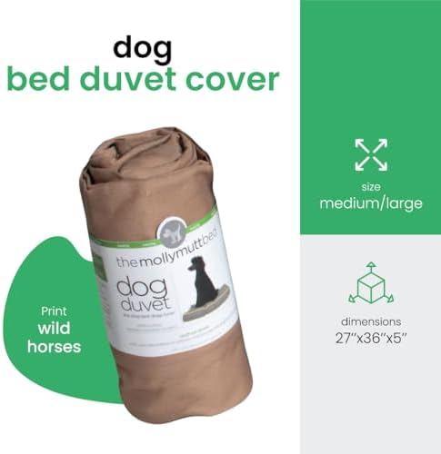 Molly Mutt Tan Dog Bed Cover, Non-Toxic & 100% Cotton