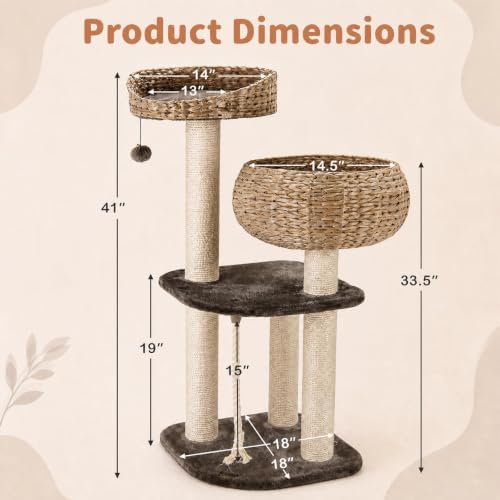 PETSITE 41 Inch Modern Cat Tree
