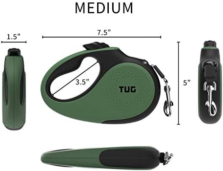TUG Original Retractable Dog Leash, 16 ft