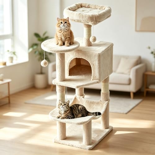 DUMOS Small 44 in Cat Tree Tower