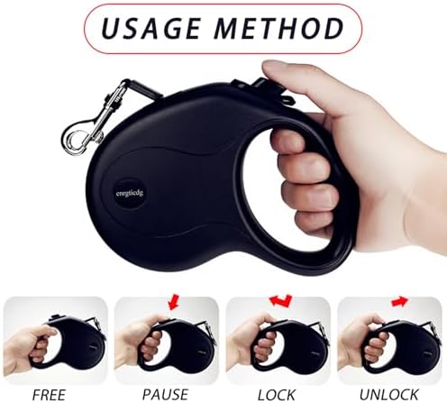 enrgticdg 16Ft Retractable Dog Leash, Light Weight Leash