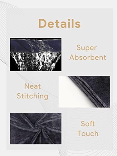 Dog Towel Pet Towel 2 Pack 16"x31" Grey Quick Drying
