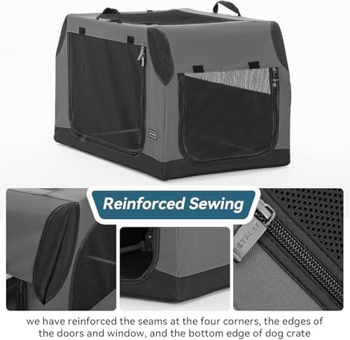 PETSFIT Collapsible Dog Crate, Portable Dog Crate