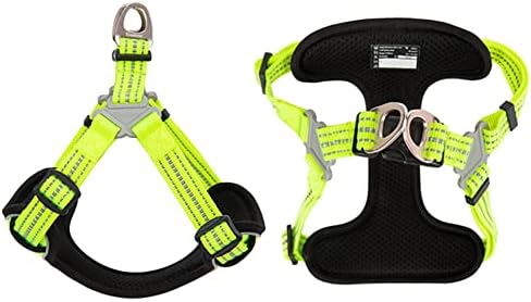 TRUE LOVE Step-in Dog Harness, Reflective, Breathable, Neon Yellow