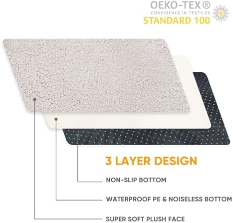 Sunheir Waterproof Dog Bed Covers Replacement Washable, Pet Bed Cover Only