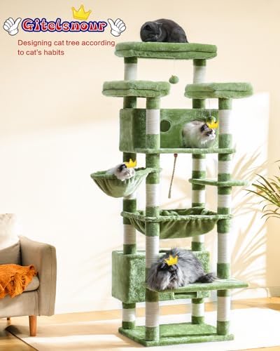 Gitelsnour Cat Tree, Big Condo Hammock GCT030GR