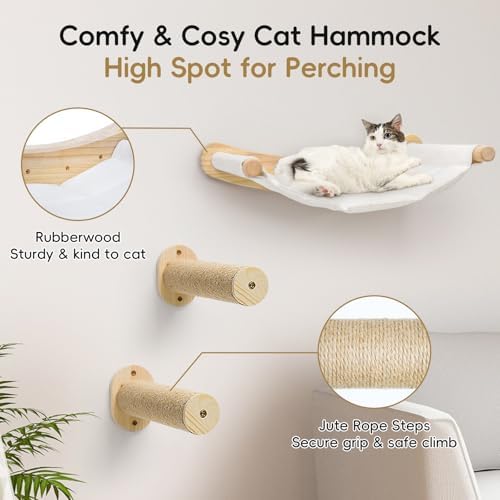 Cat Wall Hammock, Cats Climbing Shelves