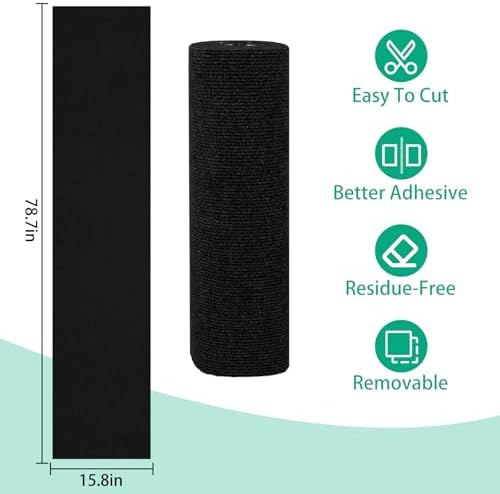 Cat Scratch Couch Furniture Protector, Trimmable Self-Adhesive Cat Scratch