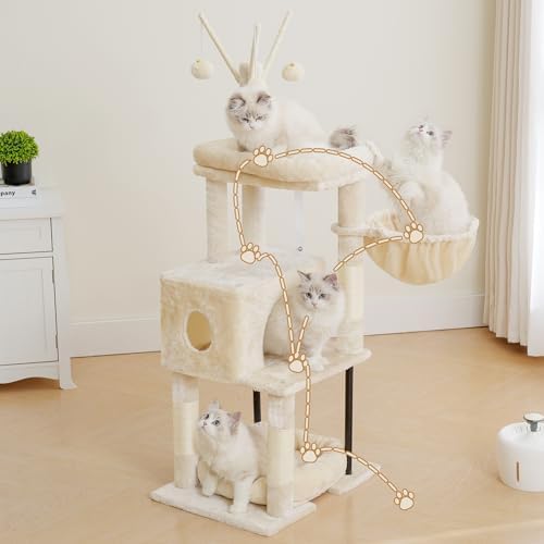 Heybly Cat Tree, 45.3" Cat Tower