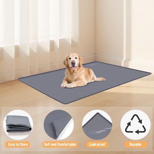 Silicone Dog Bed Mat 34"x 22" Crate Mat