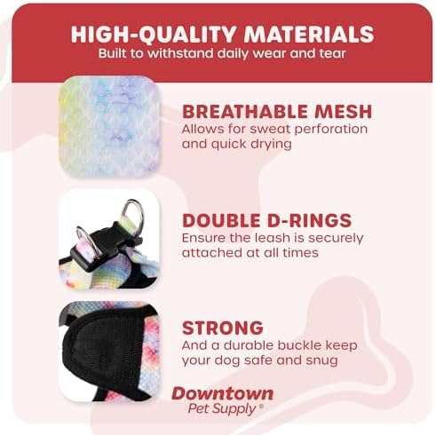 Downtown Pet Supply Step-in Dog Harness – No Pull, Adjustable Padded Mesh