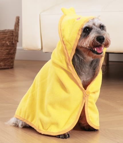 Dog Hooded Bathrobe Towel Fast Drying Absorbent Bath Warm Blanket