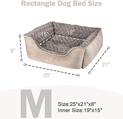 JOEJOY Rectangle Dog Bed for Large Medium Small Dogs Machine Washable Sleeping