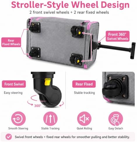 Airline Pet Carrier with Wheels