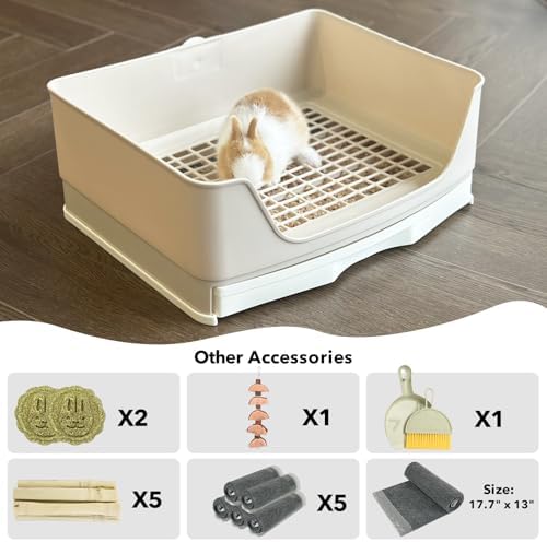 RUBYHOME Oversize Rabbit Litter Box
