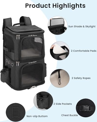 HOVONO Double Cat Carrier Backpack