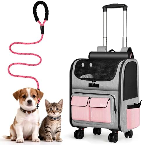 MGB Foldable Rolling Pet Carrier