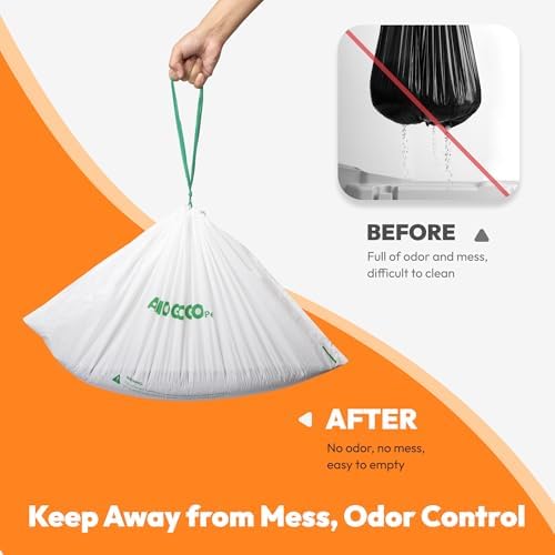 50 Pcs Litter Box Liner Bags, Compatible
