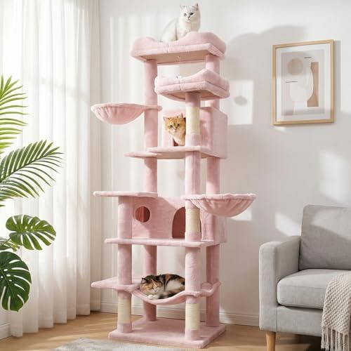 68 Inches Multi-Level Large and Tall Cat Tree Tower