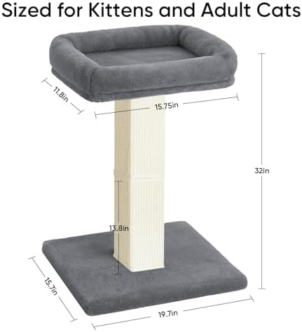 Cat Scratching Post with Plush Perch
