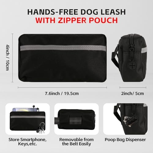 Hands Free Dog Leash for 2 Dogs