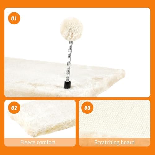 Cat Wall Shelves, Space-Saving Wall-Mounted Cat Climbing Set