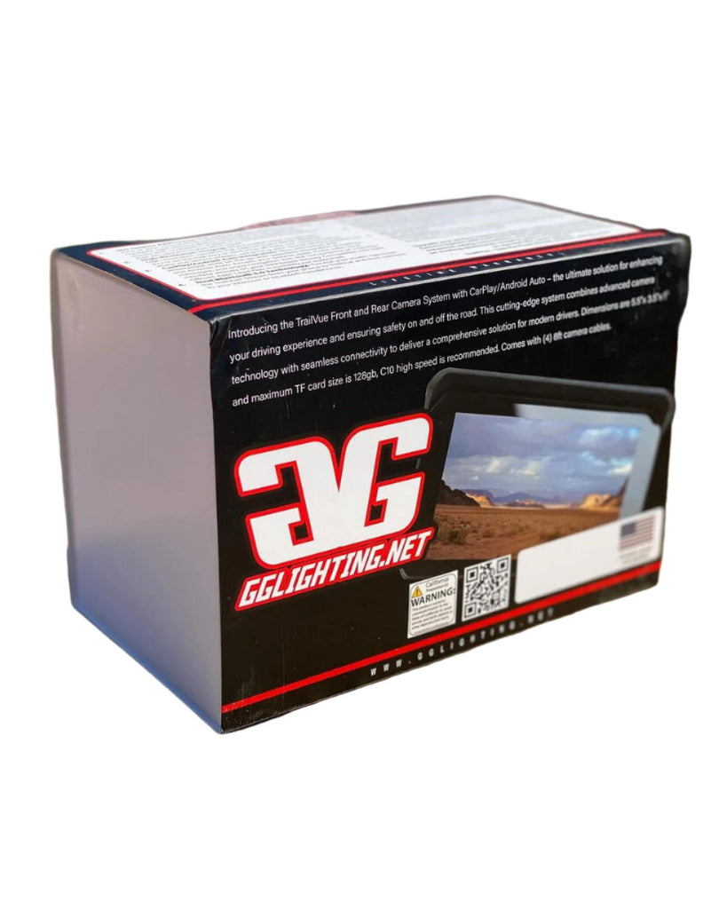 TrailVue Front and Rear Camera System with Carplay/Android Auto