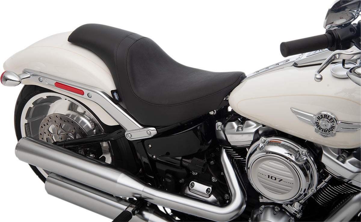 DRAG SPECIALTIES SEATS, Drag Specialties Seats Predator Seat for Harley FL/FX 2018-2025 | Vinyl, Smooth Finish, Part No. 0802-1181