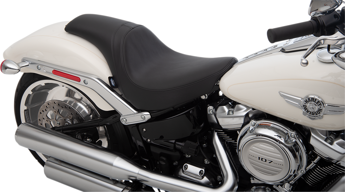 DRAG SPECIALTIES SEATS, Drag Specialties Predator Seat with Solar Leather for FLFB/S '18-'22 – Comfortable & Custom Fit