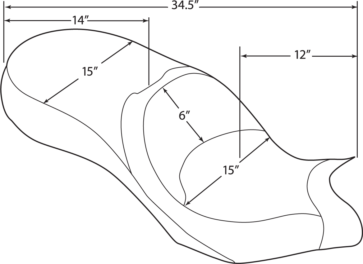 DRAG SPECIALTIES SEATS, DRAG Specialties Seats Low-Profile Touring Seat with Mild Stitching for Victory 2010-2015 - Model 0810-1540