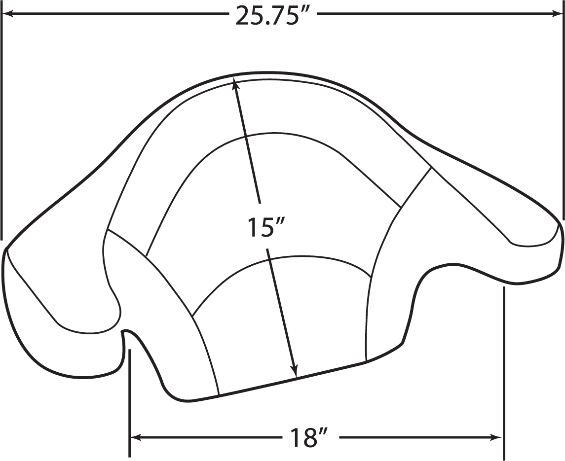 DRAG SPECIALTIES SEATS, DRAG SPECIALTIES SEATS Tourpak Pad – Double Diamond Stitched for FLHR/S '14-'25 | Part 0822-0356