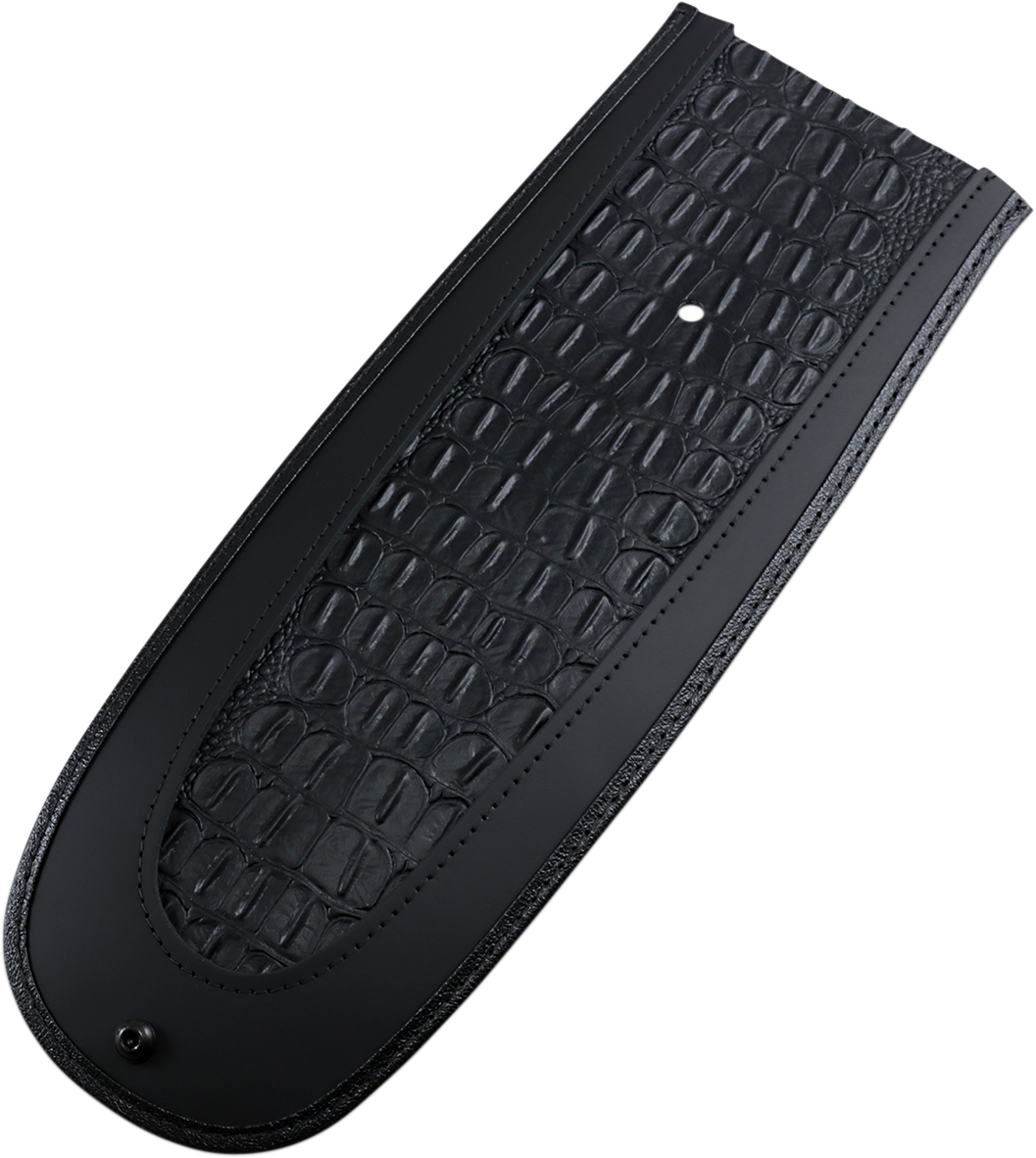 DRAG SPECIALTIES SEATS, DRAG SPECIALTIES SEATS Fender Skin - Embossed Faux Gator Leather Center 1405-0136