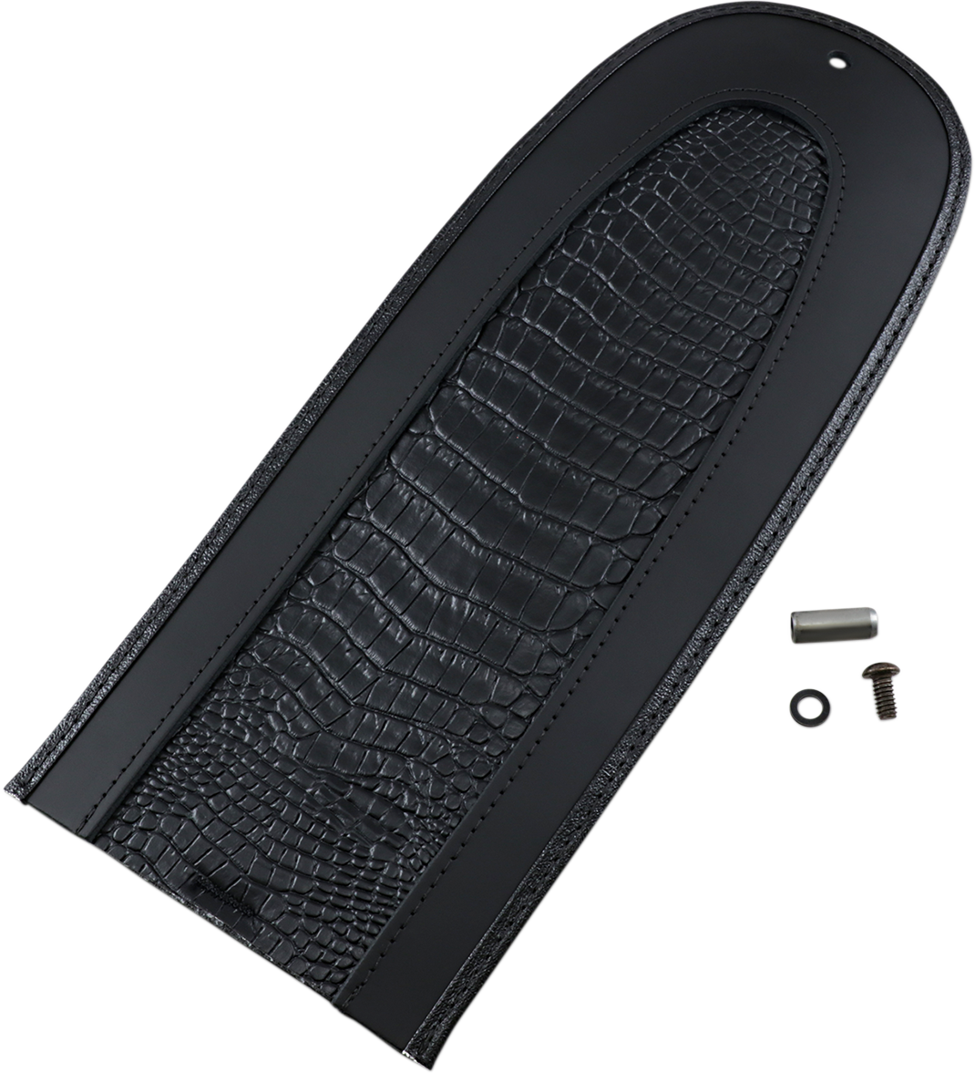 DRAG SPECIALTIES SEATS, Drag Specialties Seats Fender Skin with Embossed Faux Gator Leather Center - Part 1405-0148