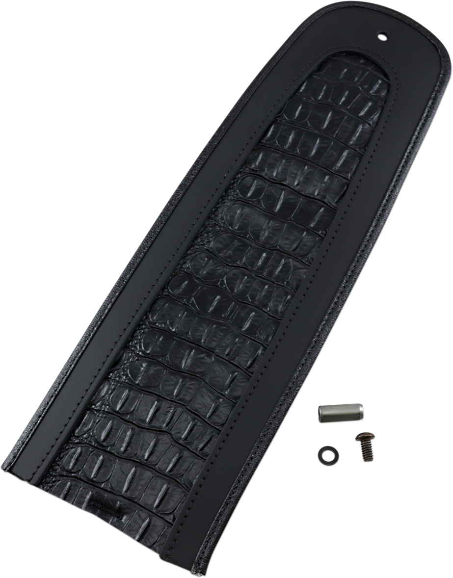 DRAG SPECIALTIES SEATS, Drag Specialties Seats Fender Skin with Embossed Faux Gator Leather Center - Part 1405-0154