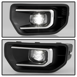 Spyder 24-26 Ford Ranger OEM Full LED Fog Lights w/Switch - Clear (FL-FR24-LED-C)