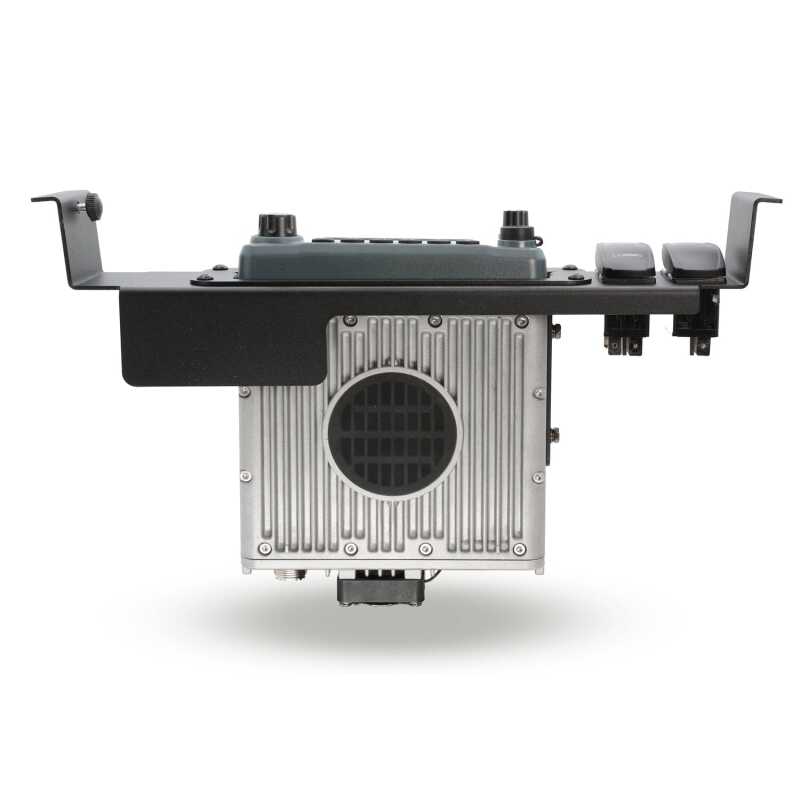 Rugged Radios Center Console Radio Mount for Ford Chevy GMC and Ram TRX Trucks Icom F5021