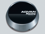 Advan 73mm Middle Height Center Cap- Gloss Black /Hyper Ring+White Letters