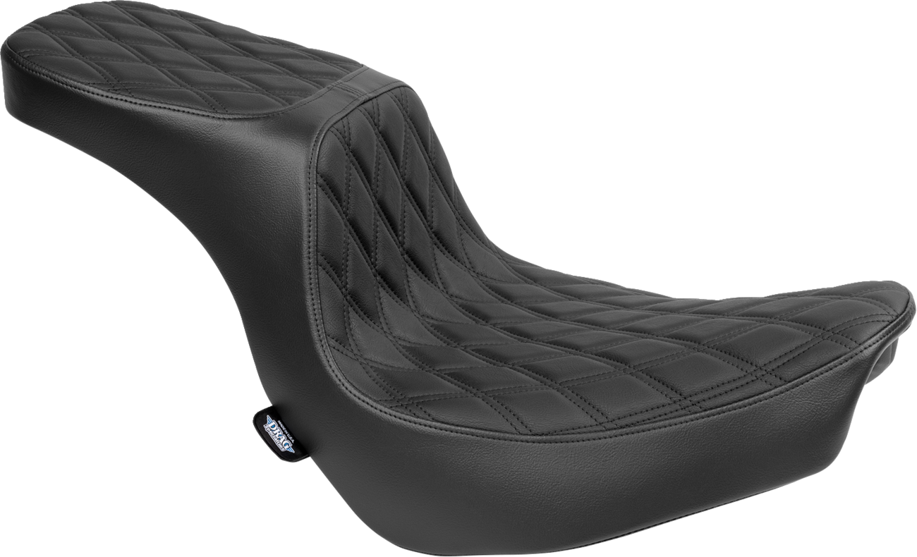 DRAG SPECIALTIES SEATS, Drag Specialties Seats Predator 2-Up Seat with Vinyl Cover for FLSB/FXLRS '18-'24 - Model 4688B