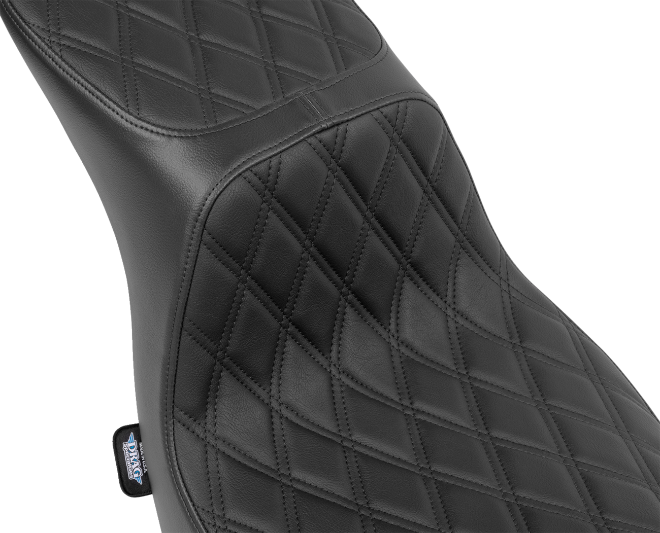 DRAG SPECIALTIES SEATS, Drag Specialties Seats Predator 2-Up Seat with Vinyl Cover for FLSB/FXLRS '18-'24 - Model 4688B