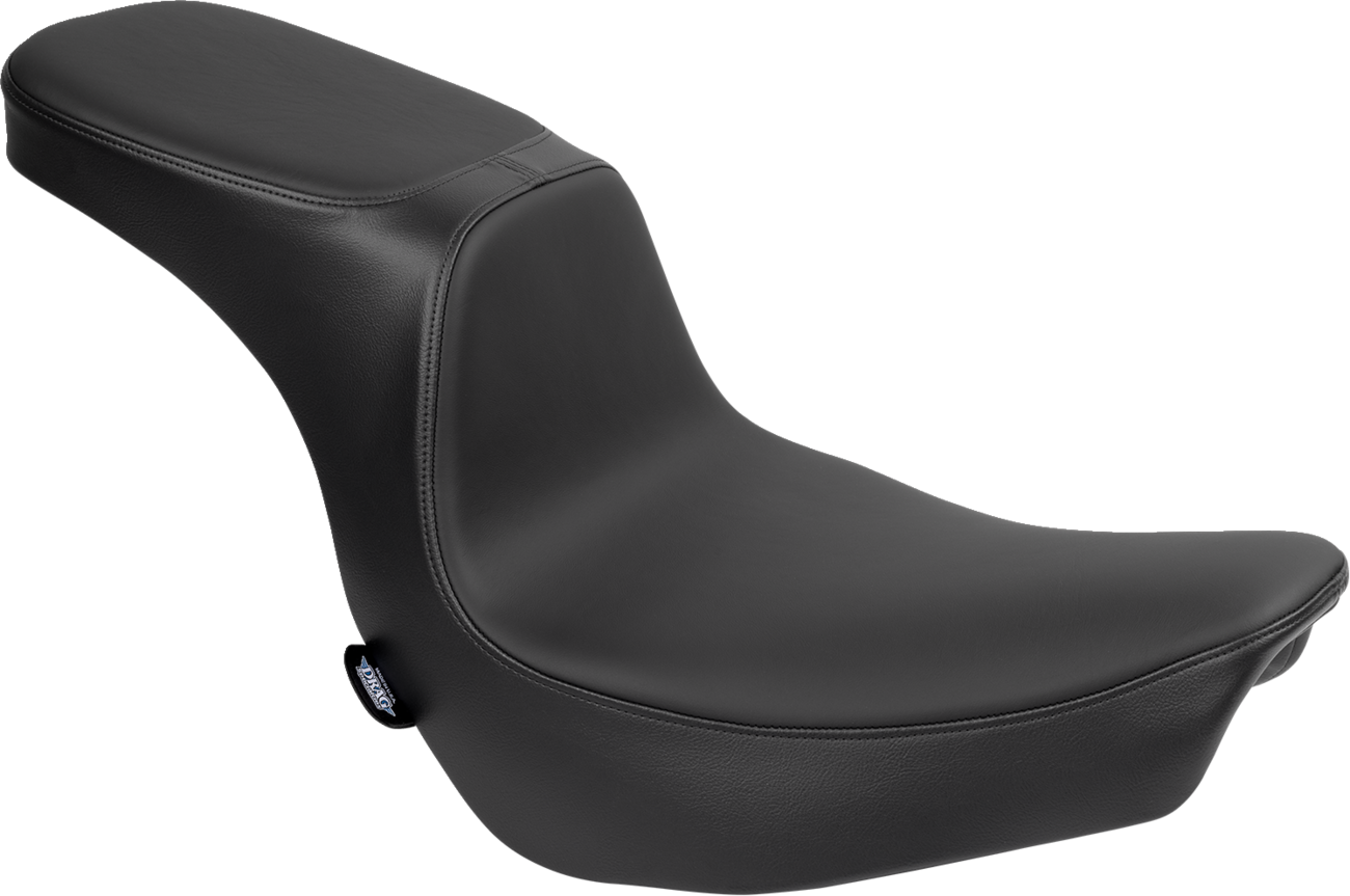 DRAG SPECIALTIES SEATS, DRAG SPECIALTIES SEATS Predator 2-Up Seat with Solar Leather for FLSB/FXLRS '18-'24 (Part No. 4688E)