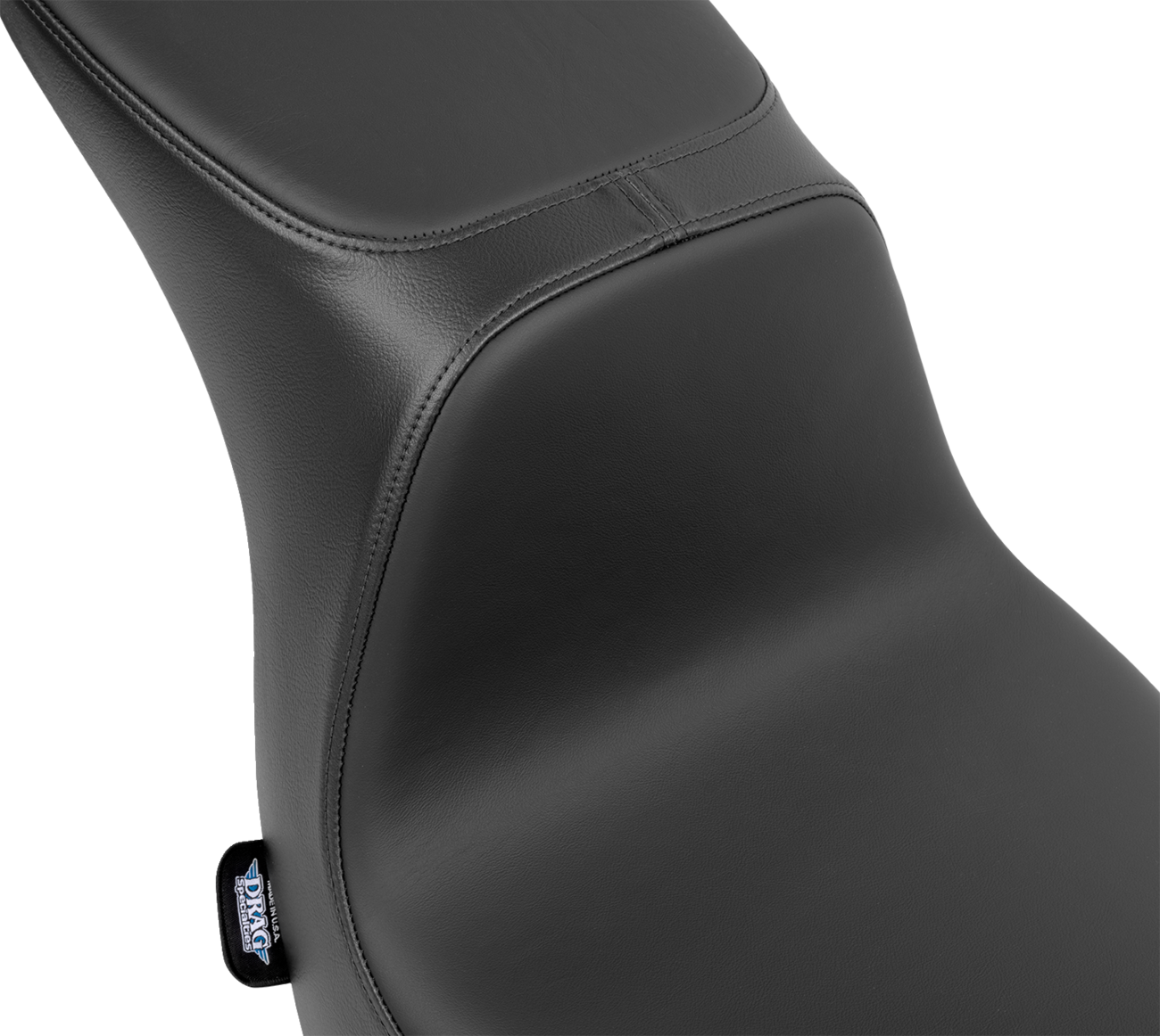 DRAG SPECIALTIES SEATS, DRAG SPECIALTIES SEATS Predator 2-Up Seat with Solar Leather for FLSB/FXLRS '18-'24 (Part No. 4688E)