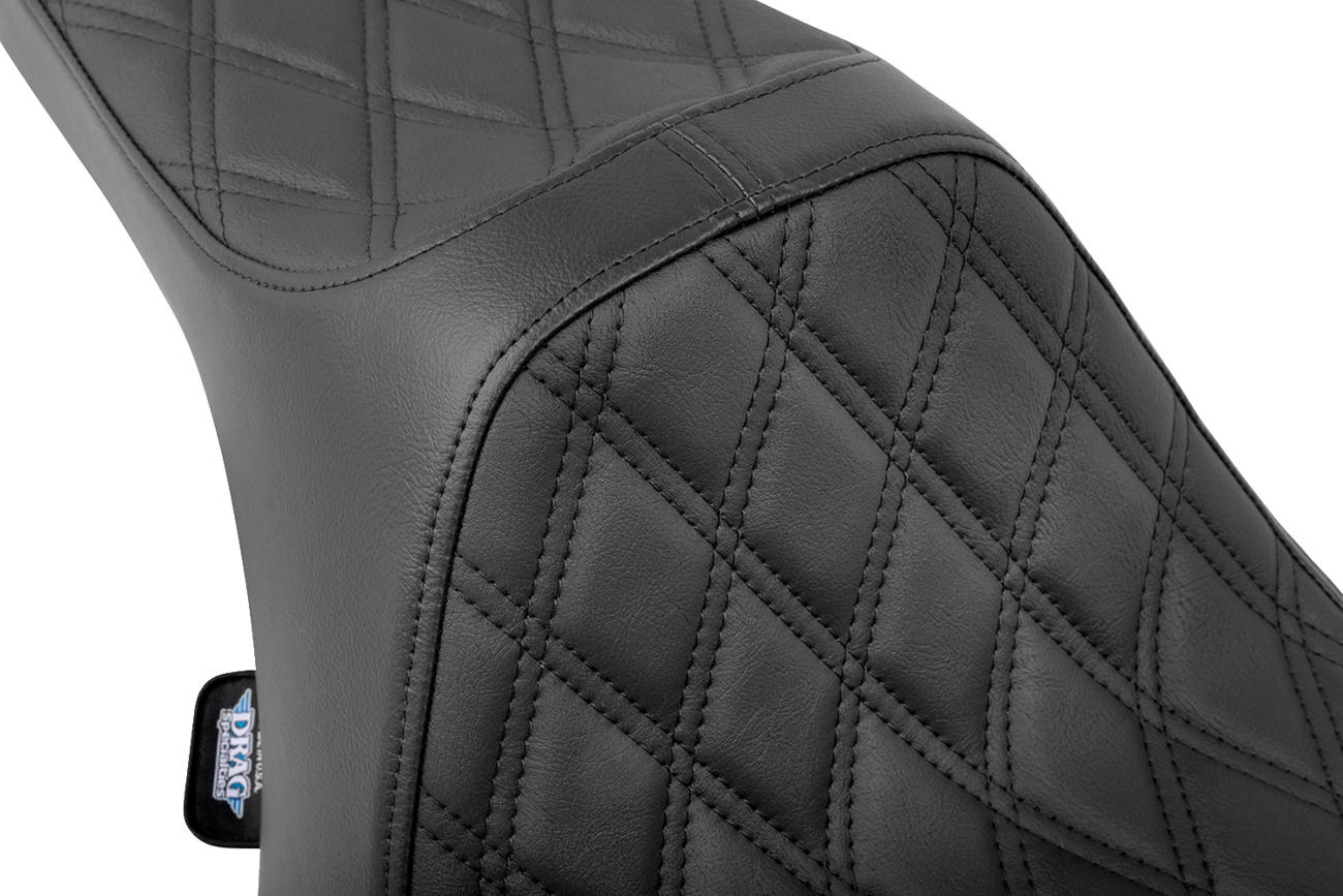 DRAG SPECIALTIES SEATS, Drag Specialties Seats Predator III Seat - Double Diamond Black for FLT/FLH 2023-2024 - Part 4686B