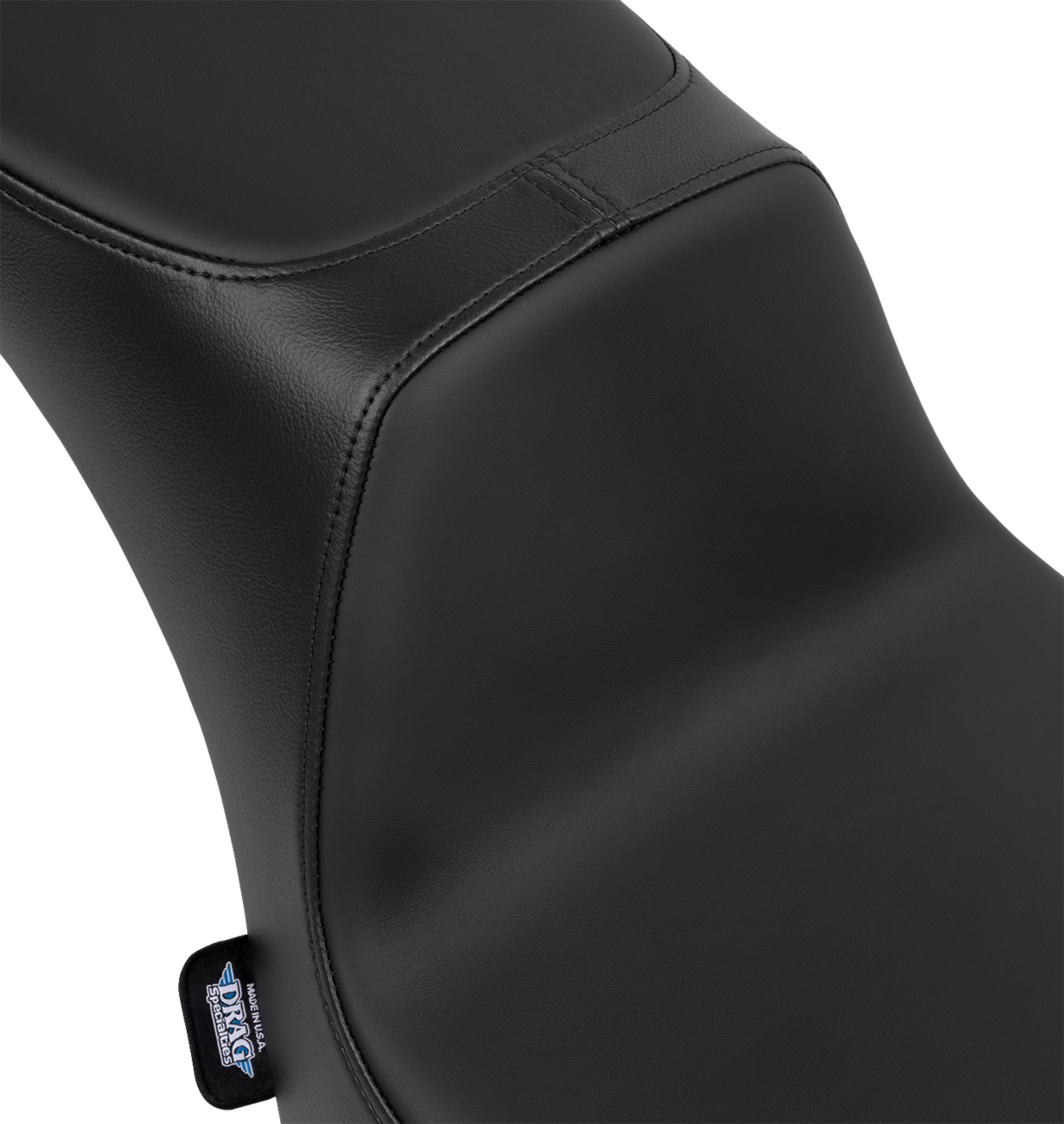 DRAG SPECIALTIES SEATS, DRAG SPECIALTIES SEATS Performance Predator 2-Up Seat with Solar Leather for Harley FL 2000-2017 (Part #4689E)