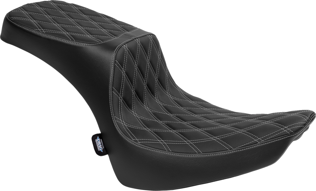 DRAG SPECIALTIES SEATS, DRAG SPECIALTIES SEATS Performance Predator 2-Up Seat with Vinyl Cover for Harley FL Models 2000-2017, Part 4689C