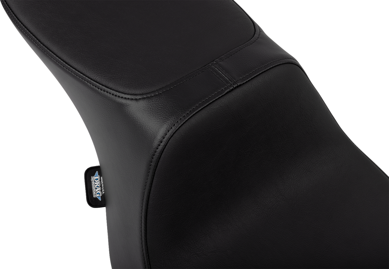DRAG SPECIALTIES SEATS, DRAG SPECIALTIES SEATS Predator 2-Up Seat - Vinyl - Smooth - w/o Backrest - FLTR/FLHX '23-'24 4692A