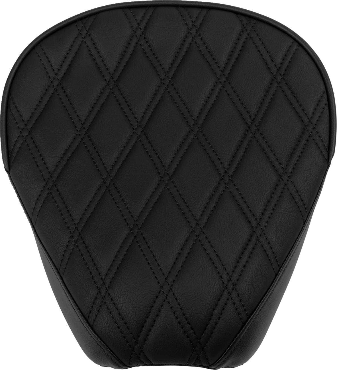 DRAG SPECIALTIES SEATS, DRAG SPECIALTIES SEATS Rear Solo Seat - Wide, Double Diamond Pattern, Black Stitch for Harley FL 1997-2023 (Part 4698B)