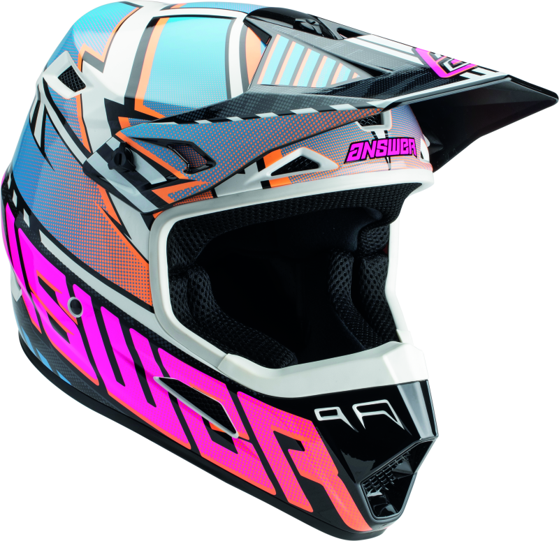 Answer AR3 Rapid Helmet Blue/Orange/Rhodamine Youth - Large