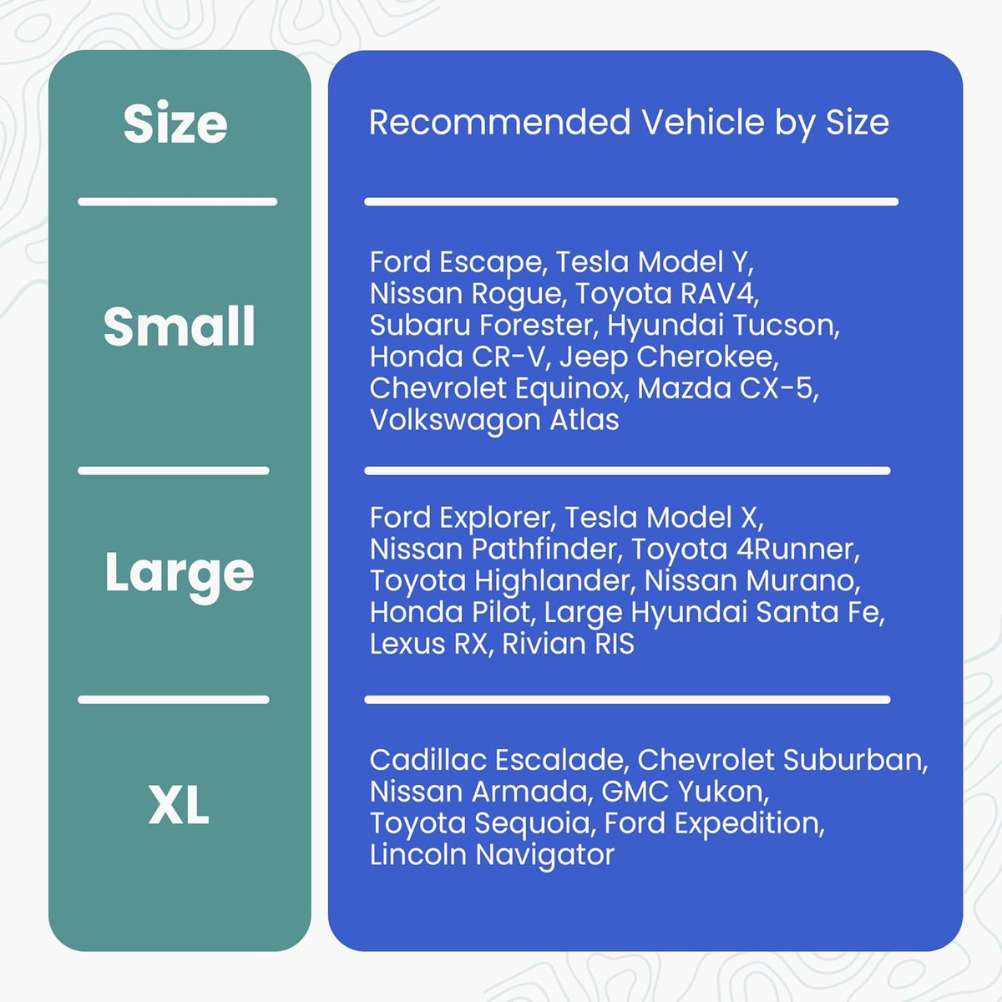 SUV Cargo Liner for Fold Down Seats - (including 22" bumper flap)