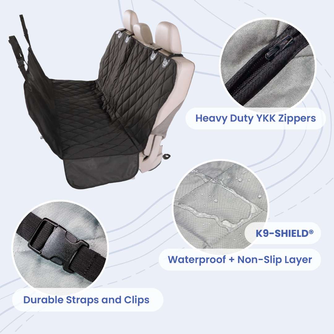 Rear Seat Cover for Fold Down Seats with Hammock - XL