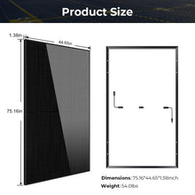 Load image into Gallery viewer, 370W/ 415W/ 500W Mono Black PERC Solar Panel UL 61730 CEC Listed